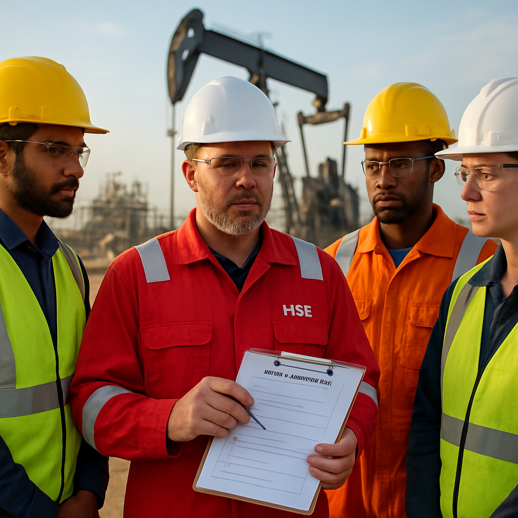 KDC Safety team conducting toolbox talk